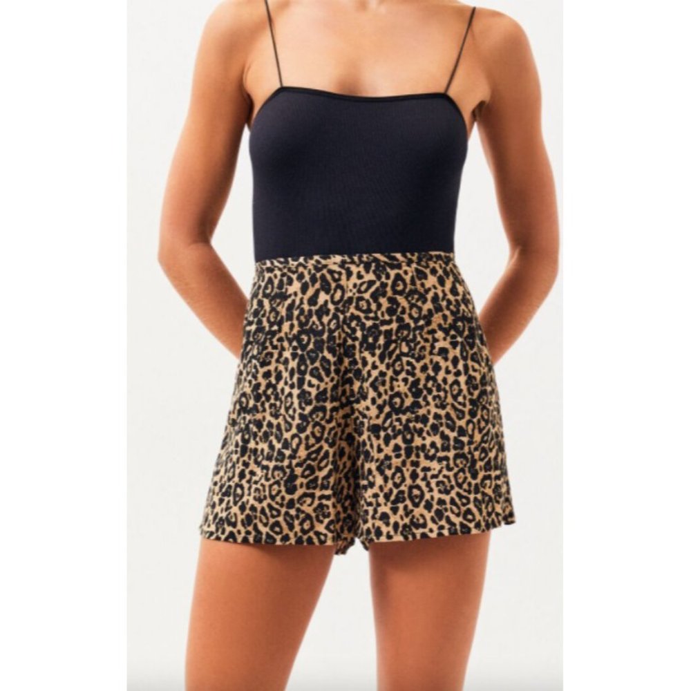 Volcom Gen Wow Print Shorts Animal Print Size XS - Picture 2 of 12